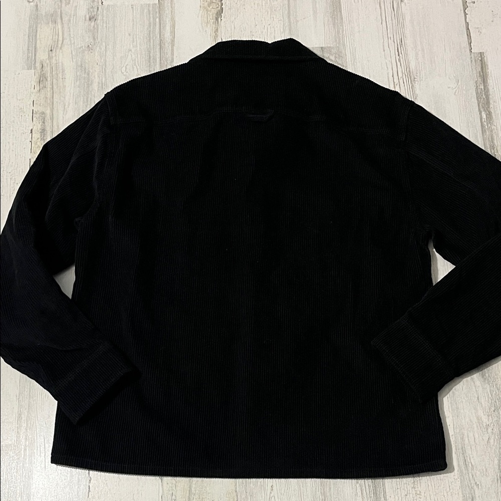 Abercrombie & Fitch Black Corduroy Shirt Jacket Size Medium - Picture 10 of 12